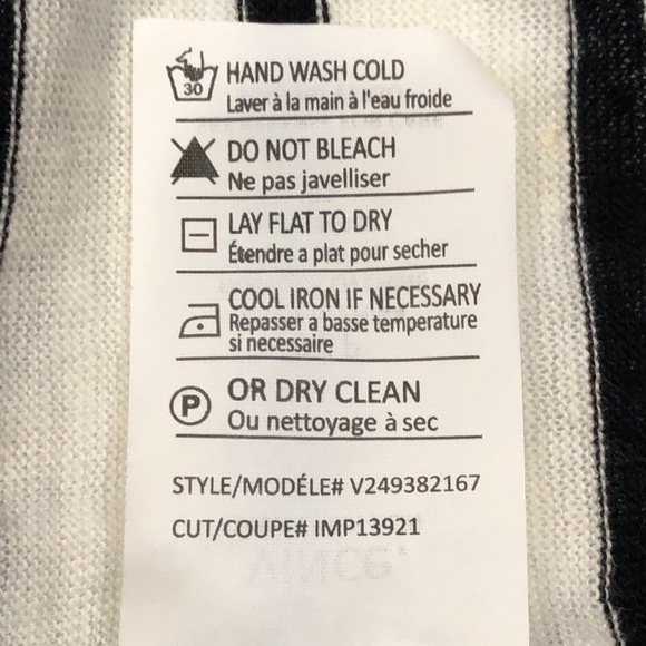 Vince.  Mixed Stripe 100% Linen Long Sleeve Top - Picture 6 of 8